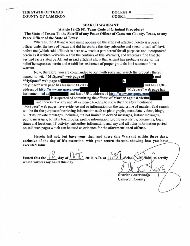 search warrant 1900-1