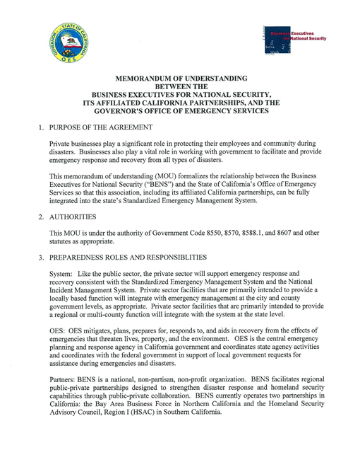 emergency management mou template