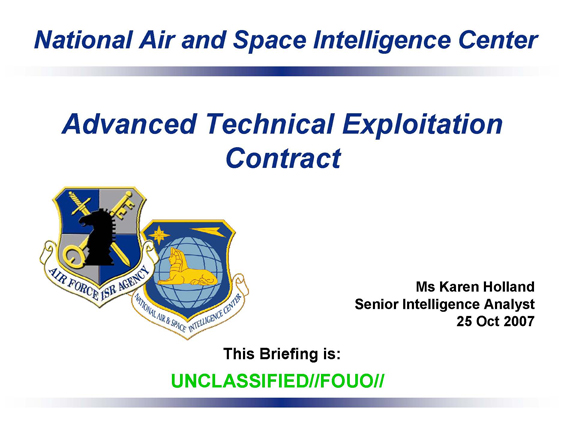 for formation contract Force Exploitation Contract Technical Air Advanced