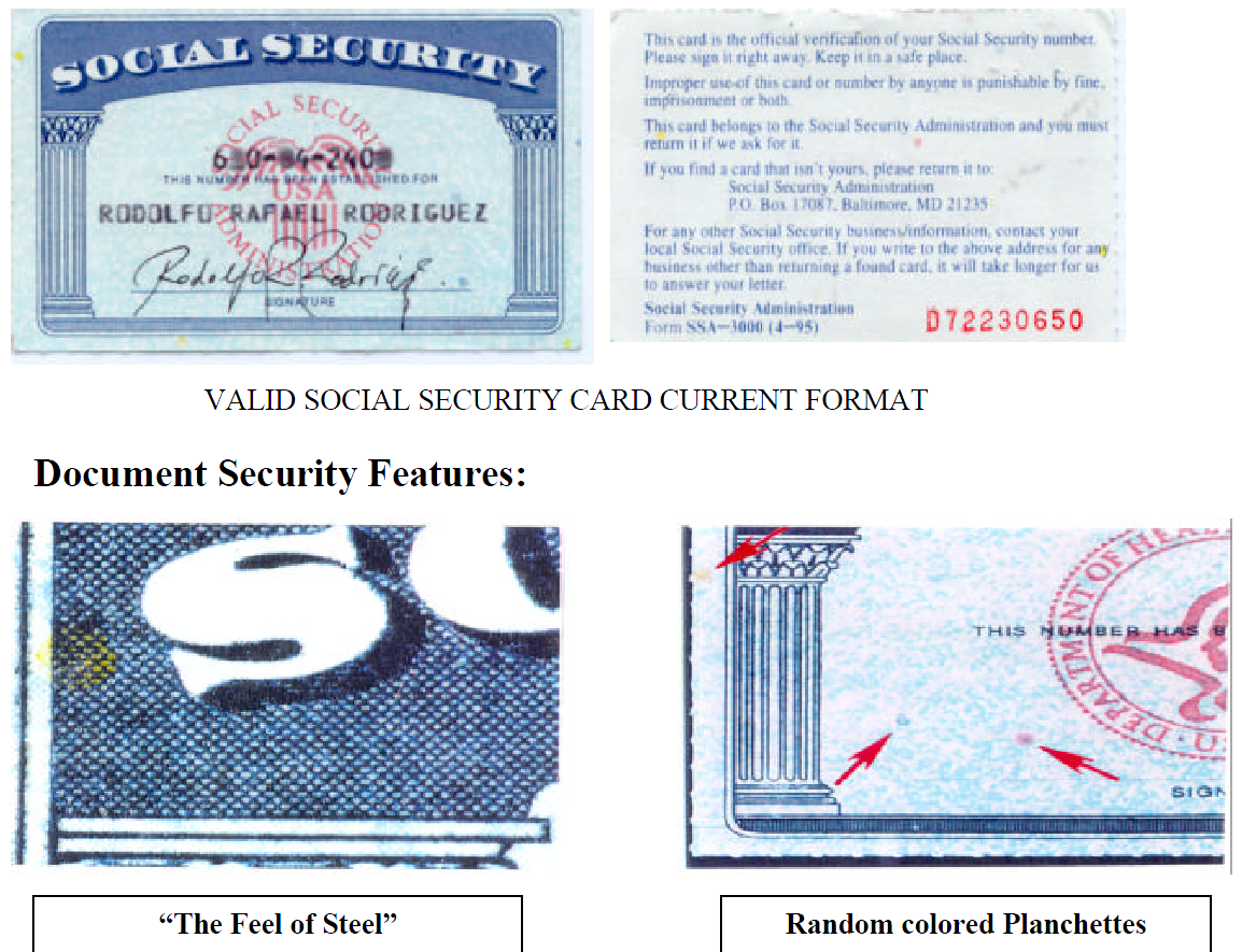 Identifying Fraudulent Social Security Documents: A Tool For Law