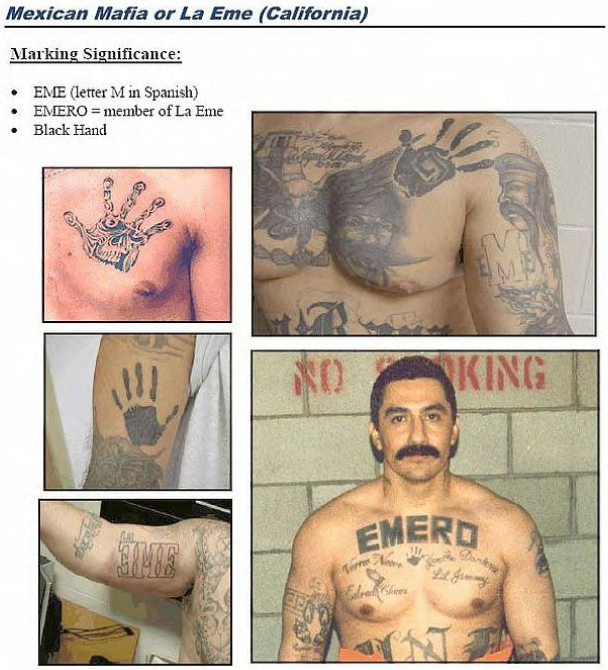 Mexican Mafia Tattoos  Examples with Photos  Design Press