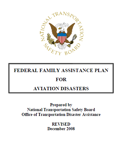 NTSB Federal Family Assistance Plan For Aviation Disasters Public 