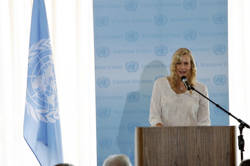 Actress Daryl Hannah Addresses Climate Change Luncheon