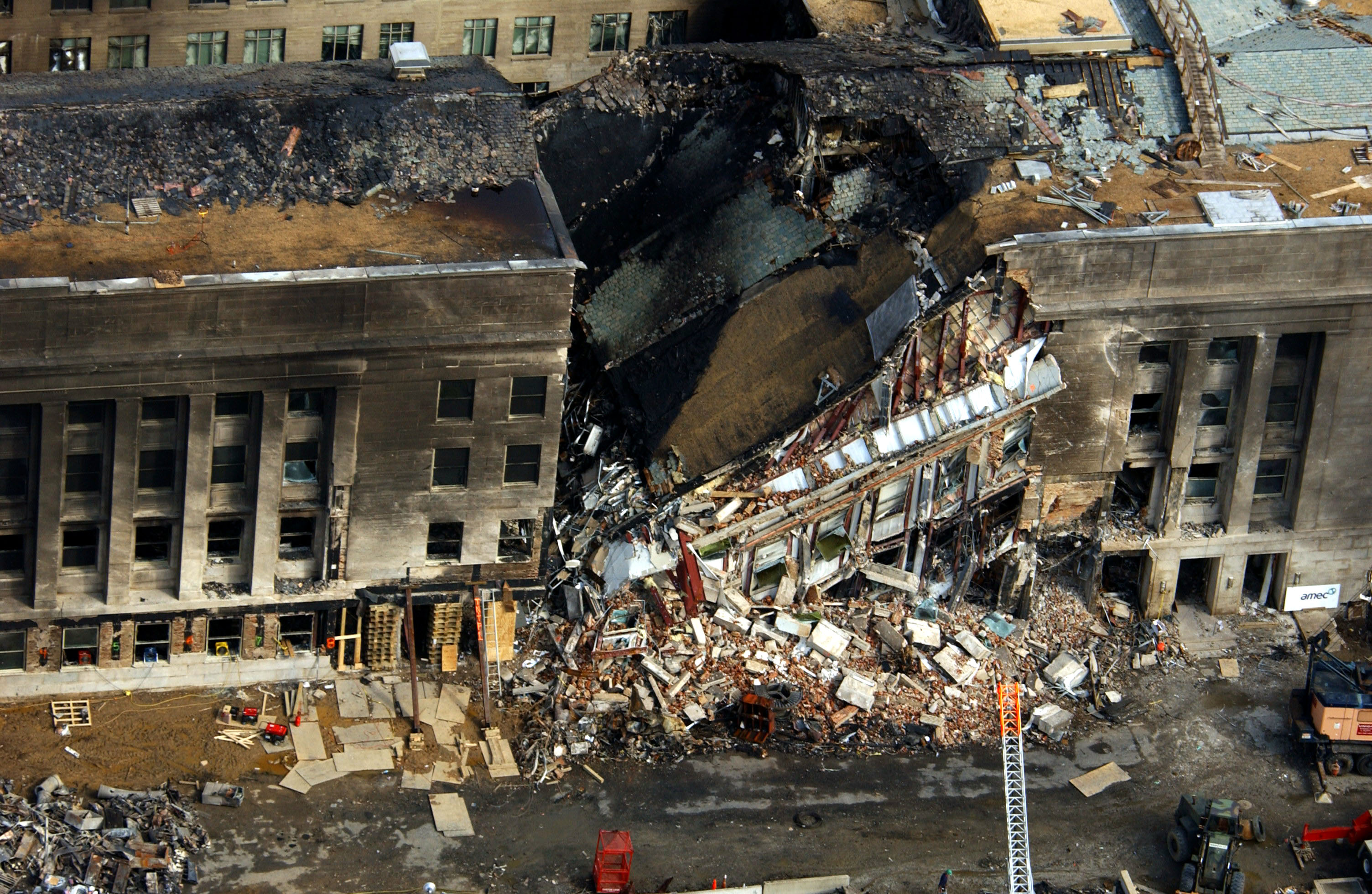 9/11 Pentagon Damage High-Resolution Aerial Photos | Public Intelligence