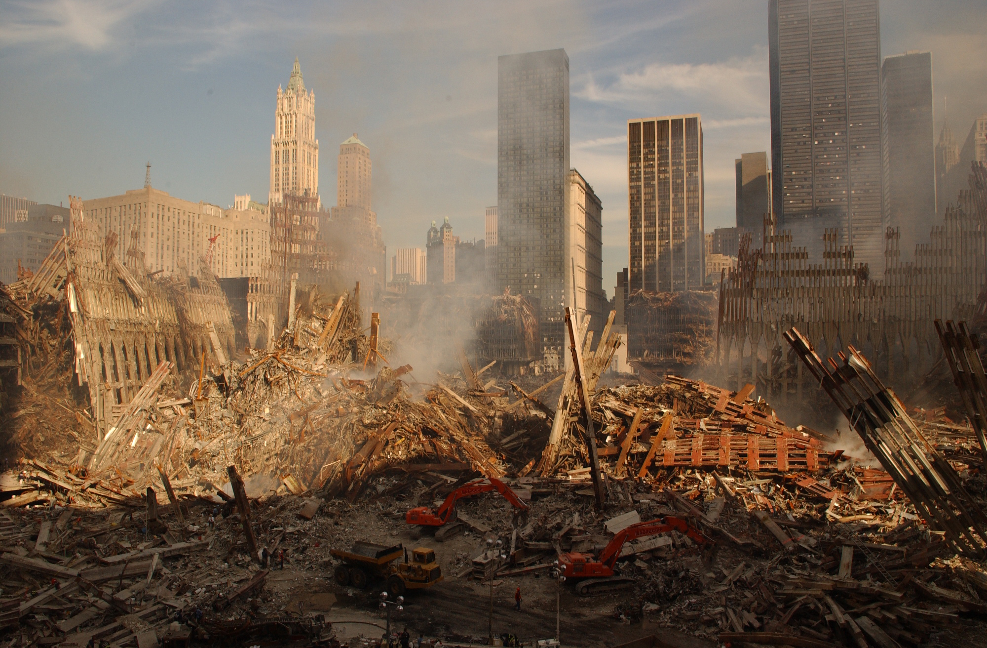 WELDERS AT GROUND ZERO 9/11 8x10 SILVER HALIDE PHOTO PRINT 