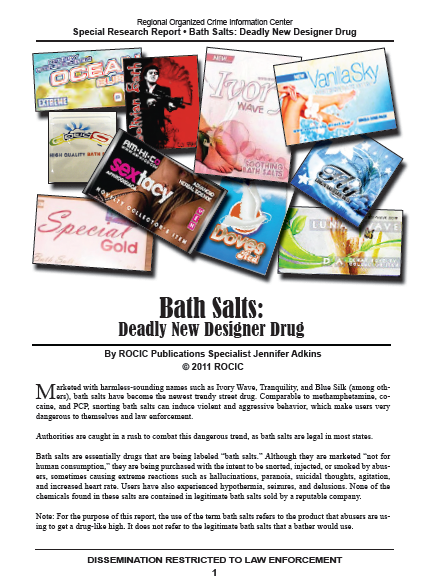 Bath salts information