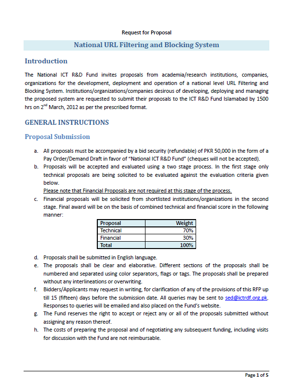 Research proposal samples from pakistan