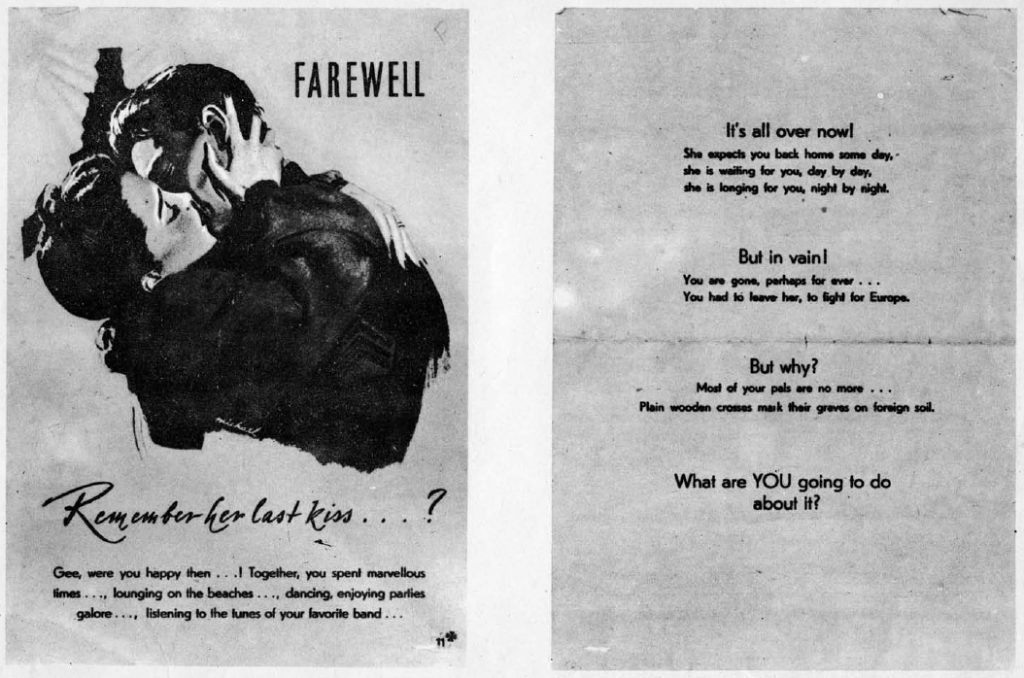 World War II German Propaganda Leaflets Photos | Public Intelligence