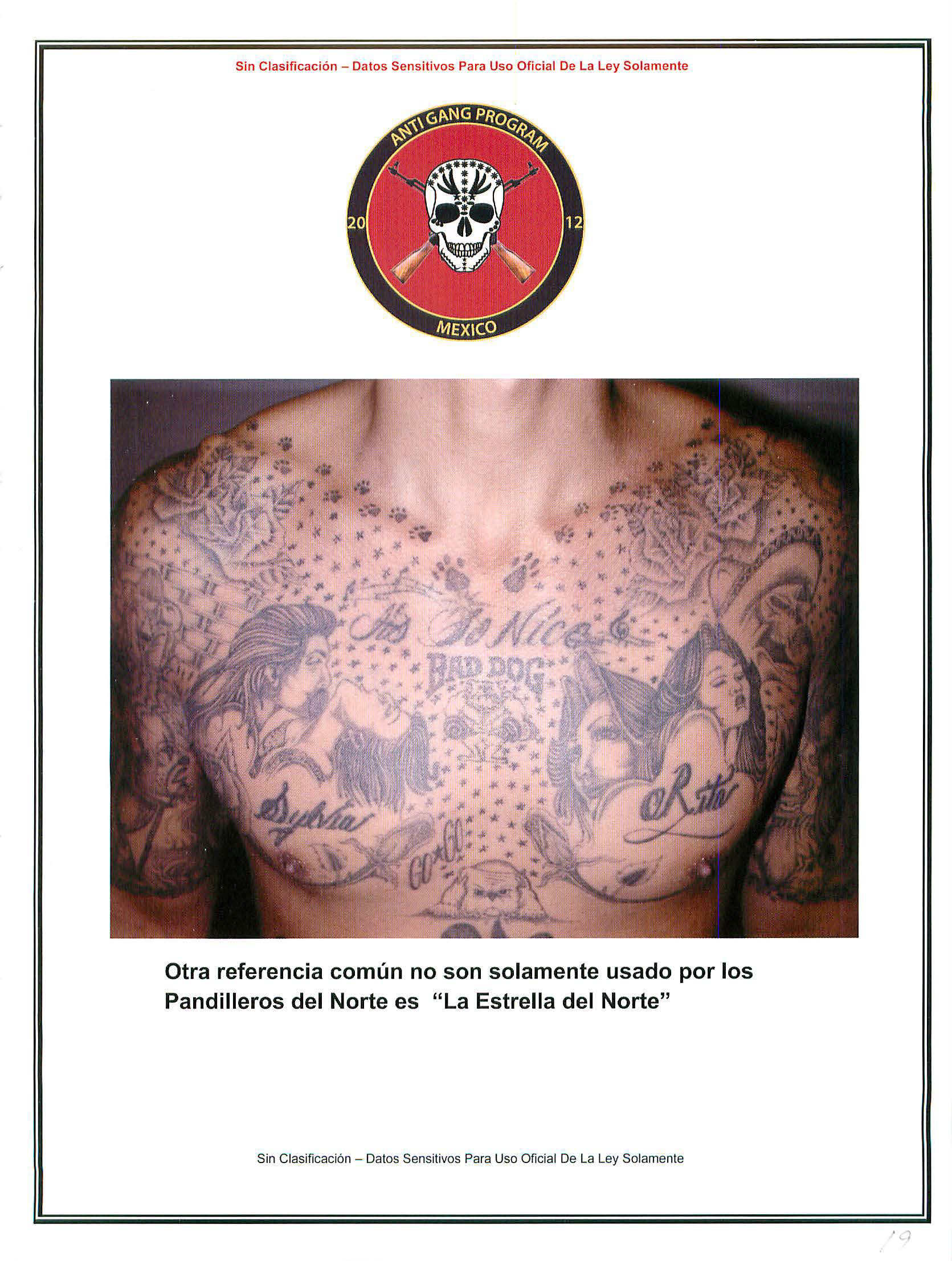 Mexico Anti-Gang Program Latino Gang Tattoos Guide | Public Intelligence