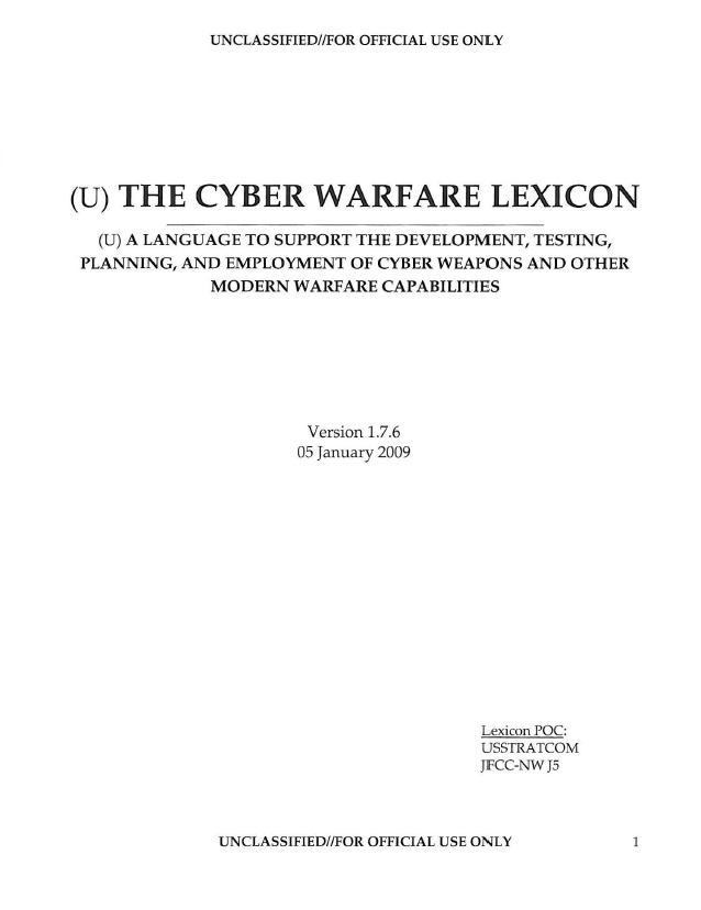 USSTRATCOM-CyberWarfareLexicon