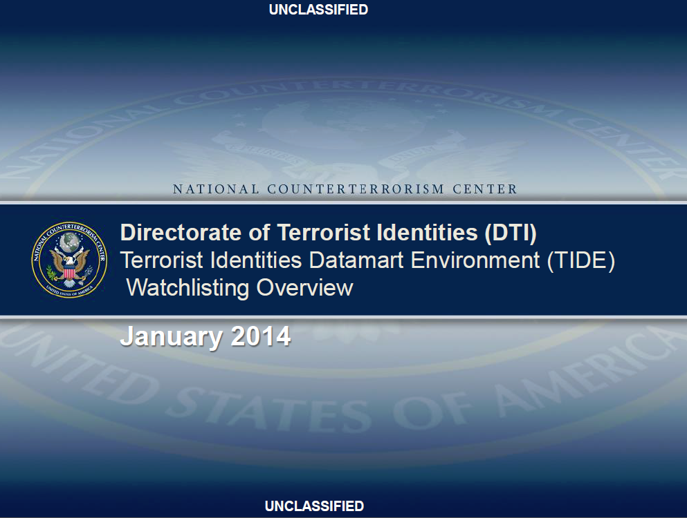 An overview of the activities of the national counterterrorism center nctc