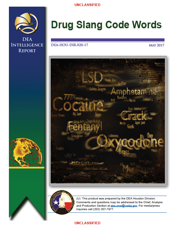 DEA Drug Slang Code Words Public Intelligence 