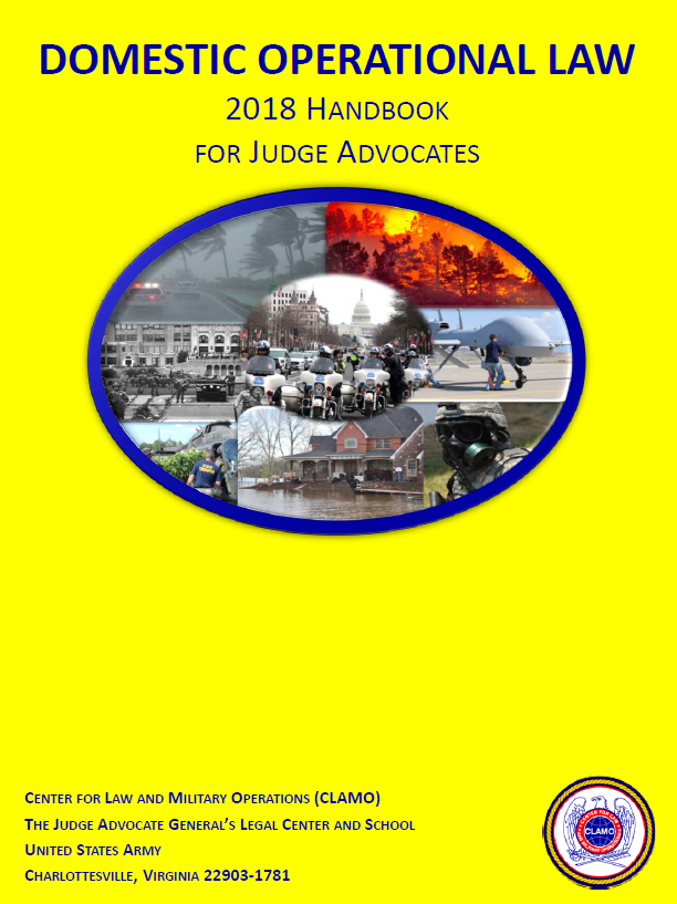 Domestic Operational Law Handbook For Judge Advocates 2018 - 
